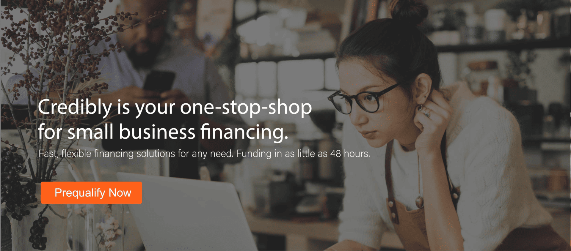 female business owner applying for loan online